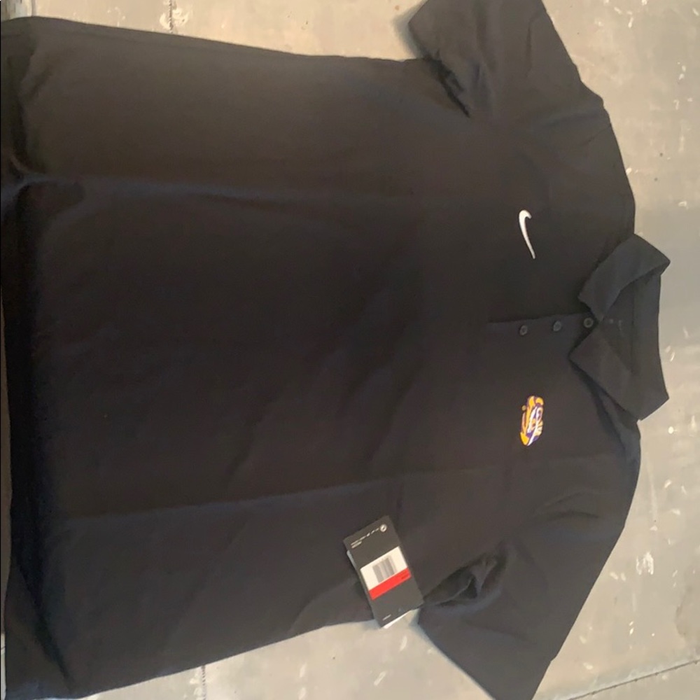 Nike men’s LSU polo black large